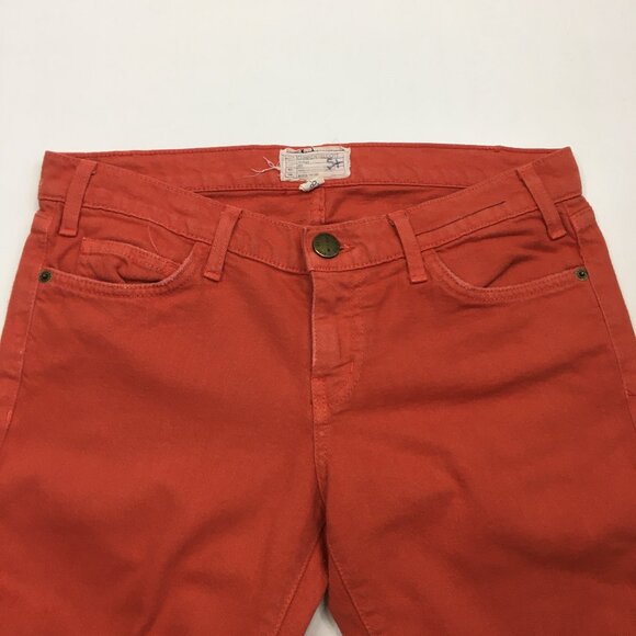 CURRENT ELLIOTT Cayenne Wash 5 Pocket Logo Hardware Crop/Ankle Jeans - Picture 5 of 12